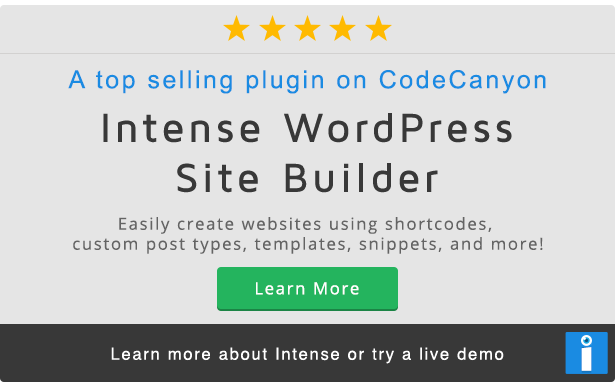 Intenso WordPress Site Builder